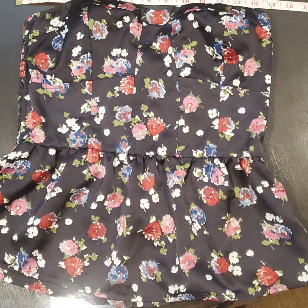 AE Floral corset tube top